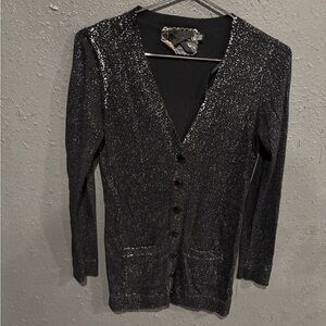 Twelve by Twelve Black Sparkly Cardigan